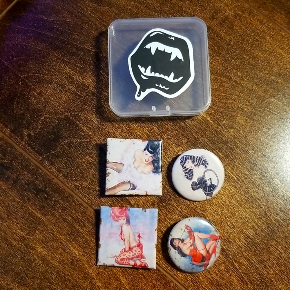 Bettie Page Pin Bundle
